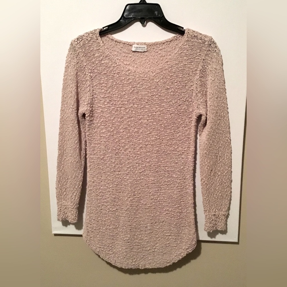 Club Monaco Round Neck Long-Sleeved Knit Top - Size S
